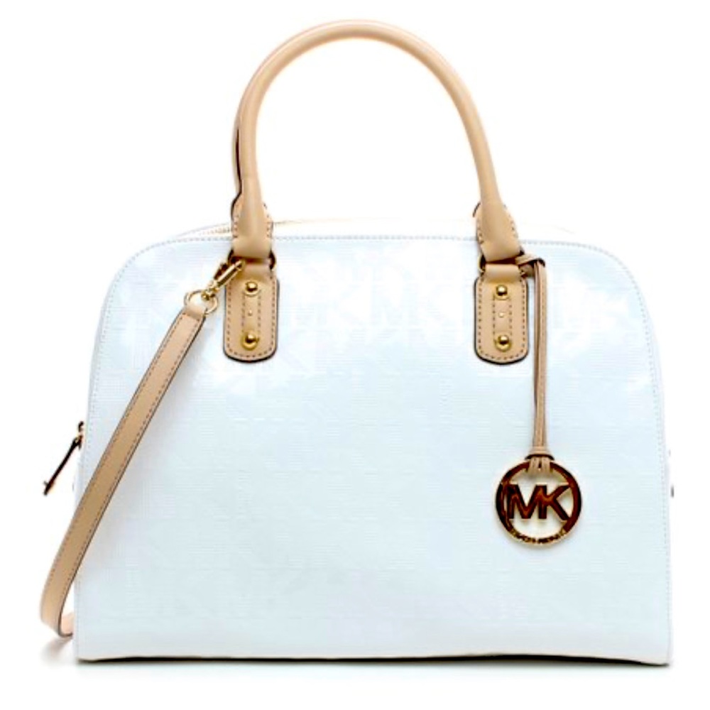 24 hr sale 🔥 🚨🔥New⭐️michael kors whitelarge satchel